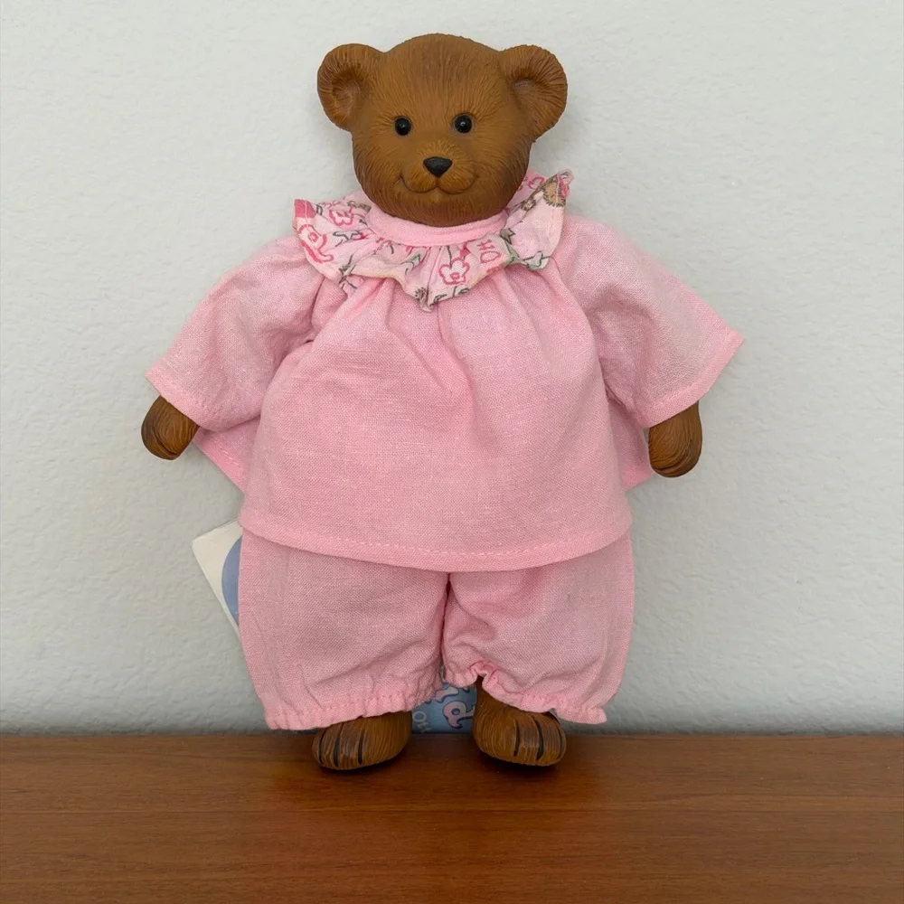 Adorable Heidi Ott Dreamkid Collectible Teddy Bear Pink Outfit Weighted Toy